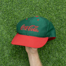 Load image into Gallery viewer, Coca Cola Embroidered Beverage Promotional Two Tone 6-Panel Snapback Cap - One Size