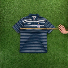 Load image into Gallery viewer, England Umbro Stripe Polo Football Shirt - M