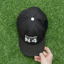 Load image into Gallery viewer, Stussy N4 Large Logo Embroidered 6-Panel Flexfit Fitted Cap - S-M (7 3/8 - 7 1/2)
