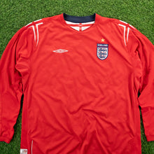 Load image into Gallery viewer, 2004/06 England Umbro Longsleeve Away Football Shirt - XXL