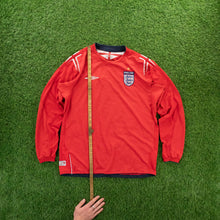 Load image into Gallery viewer, 2004/06 England Umbro Longsleeve Away Football Shirt - M/L