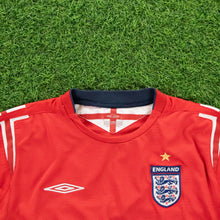 Load image into Gallery viewer, 2004/06 England Umbro Longsleeve Away Football Shirt - M/L