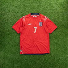 Load image into Gallery viewer, 2004/06 England David Beckham 7 Umbro Away Football Shirt - L