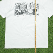 Load image into Gallery viewer, Posada José Guadalupe Gran Fandango Dance Of The Calaveras Day Of Dead Mexican Skeleton Bar Art JERZEES Halloween Graphic T-Shirt - XL