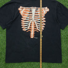 Load image into Gallery viewer, 1991 Rib Cage Glow In The Dark Skeleton Bones Tempe Arizona Brieland Graphics Hanes Halloween Single Stitch Graphic T-Shirt - XL