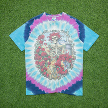 Load image into Gallery viewer, 1995 Grateful Dead Bertha 30th Anniversary Liquid Blue P.Maguire Halloween Double Sided AOP Graphic Tie Dye Single Stitch T-Shirt - L