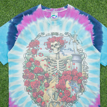 Load image into Gallery viewer, 1995 Grateful Dead Bertha 30th Anniversary Liquid Blue P.Maguire Halloween Double Sided AOP Graphic Tie Dye Single Stitch T-Shirt - L
