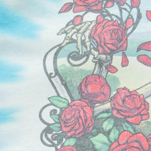Load image into Gallery viewer, 1995 Grateful Dead Bertha 30th Anniversary Liquid Blue P.Maguire Halloween Double Sided AOP Graphic Tie Dye Single Stitch T-Shirt - L