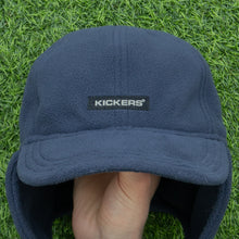 Load image into Gallery viewer, Kickers Spell Out Interchangeable Earflap Velcro Fleece Trapper 6-Panel Fitted Cap - One Size