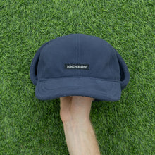 Load image into Gallery viewer, Kickers Spell Out Interchangeable Earflap Velcro Fleece Trapper 6-Panel Fitted Cap - One Size