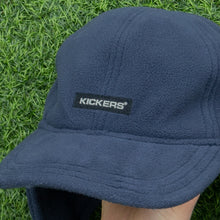 Load image into Gallery viewer, Kickers Spell Out Interchangeable Earflap Velcro Fleece Trapper 6-Panel Fitted Cap - One Size