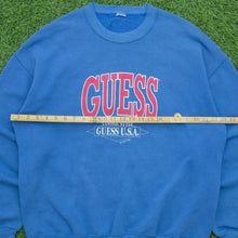 Load image into Gallery viewer, 1993 GUESS U.S.A Classic Spell Out Graphic Crewneck Sweatshirt - L/XL