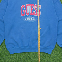 Load image into Gallery viewer, 1993 GUESS U.S.A Classic Spell Out Graphic Crewneck Sweatshirt - L/XL