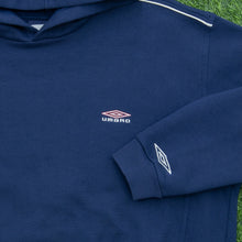 Load image into Gallery viewer, Umbro Small Logo Embroidered Piping Oversized Boxy Pullover Hoodie - L/XL