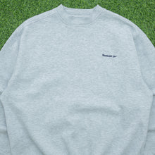 Load image into Gallery viewer, Reebok Essentials Small Spell Out Logo Embroidered Crewneck Sweatshirt - L