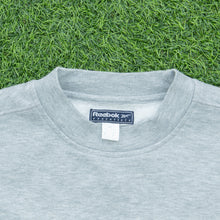 Load image into Gallery viewer, Reebok Essentials Small Spell Out Logo Embroidered Crewneck Sweatshirt - L