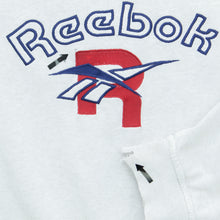 Load image into Gallery viewer, Reebok Spell Out R Logo Embroidered Distressed Crewneck Sweatshirt - L/XL