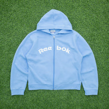 Load image into Gallery viewer, Women’s Reebok Spell Out Logo Embroidered Boxy Zip Up Hoodie - L / 12-14