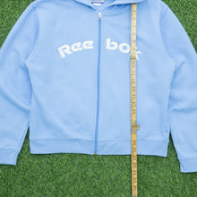 Load image into Gallery viewer, Women’s Reebok Spell Out Logo Embroidered Boxy Zip Up Hoodie - L / 12-14