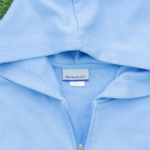 Load image into Gallery viewer, Women’s Reebok Spell Out Logo Embroidered Boxy Zip Up Hoodie - L / 12-14