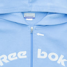 Load image into Gallery viewer, Women’s Reebok Spell Out Logo Embroidered Boxy Zip Up Hoodie - L / 12-14