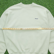 Load image into Gallery viewer, Reebok Essentials Small Spell Out Logo Embroidered Boxy Crewneck Beige Sweatshirt - L