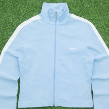 Load image into Gallery viewer, Women’s Reebok Spell Out Logo Graphic Zip Up Cropped High Neck Fitted Cotton Sports Track Jacket - 16 / L/XL