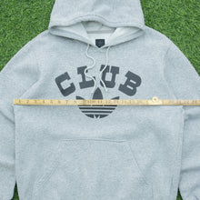 Load image into Gallery viewer, 2004 Adidas Originals Club Trefoil Graphic Logo Pullover Grey Hoodie - M/L