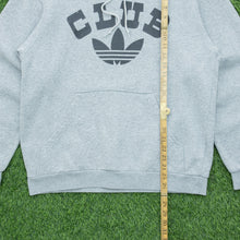 Load image into Gallery viewer, 2004 Adidas Originals Club Trefoil Graphic Logo Pullover Grey Hoodie - M/L