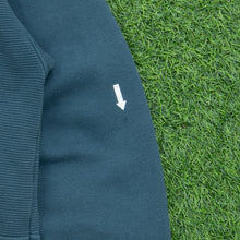 Load image into Gallery viewer, Adidas Golf Laurel Wreath Embroidered Logo Panel Crewneck Teal Blue Sweatshirt - L (40/42)