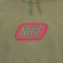 Load image into Gallery viewer, 2001 Nike Spell Out Embroidered Box Logo Piping Boxy Brown Hoodie - M