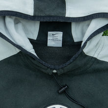 Load image into Gallery viewer, 1998 Nike Hoops Basketball Small Swoosh Embroidered Logo Drawstring Raglan Black Grey Hoodie - M