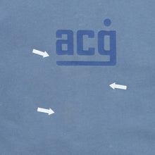 Load image into Gallery viewer, 2000 Nike ACG Spell Out Graphic Pocket Logo Utility Cargo Blue Hoodie - XL