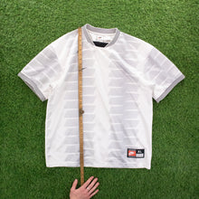 Load image into Gallery viewer, (1997) Nike Team Sports Zip Zap Graphic Template White Football Shirt - XL