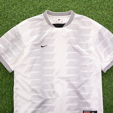 Load image into Gallery viewer, (1997) Nike Team Sports Zip Zap Graphic Template White Football Shirt - XL