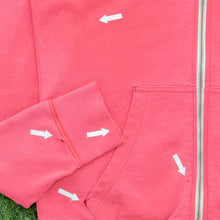 Load image into Gallery viewer, Women’s Nike Track & Field Swoosh Graphic Logo Zip Up Pink Hoodie - M (10-12)