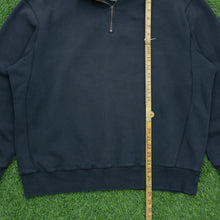 Load image into Gallery viewer, 2004 Nike Small Swoosh Embroidered Logo 1/4 Quarter Zip Black Jumper - XL