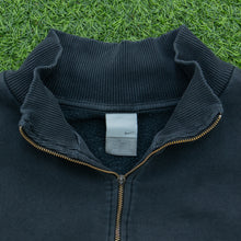 Load image into Gallery viewer, 2004 Nike Small Swoosh Embroidered Logo 1/4 Quarter Zip Black Jumper - XL
