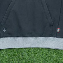 Load image into Gallery viewer, Women’s 2003 Nike Large Swoosh Logo Felt Graphic Pullover Pocket Raglan Crewneck Sweatshirt - M (12-14)