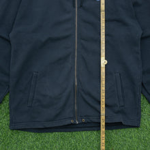 Load image into Gallery viewer, 1996 Nike Small Swoosh Embroidered Logo Drawstring Adjustable Waist Zip Up Black Hoodie - L