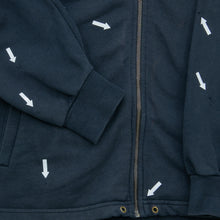 Load image into Gallery viewer, 1996 Nike Small Swoosh Embroidered Logo Drawstring Adjustable Waist Zip Up Black Hoodie - L