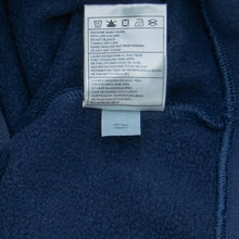Load image into Gallery viewer, 2006 Nike Spell Out Embroidered Taping Drawstring Navy Zip Up Hoodie - M/L