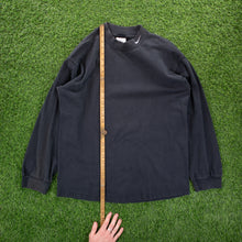 Load image into Gallery viewer, (2000) Nike Small Swoosh Embroidered Heavyweight Mock-Neck Longsleeve Black T-Shirt - L