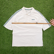 Load image into Gallery viewer, (1997) Adidas Originals 3-Stripe Spell Out Embroidered Graphic White Polo Shirt - XL