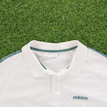 Load image into Gallery viewer, (1997) Adidas Originals 3-Stripe Spell Out Embroidered Graphic White Polo Shirt - XL