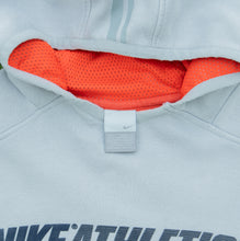 Load image into Gallery viewer, 2004 Nike Athletic 71 Spell Out Graphic Small Swoosh Embroidered Grey Hoodie - L