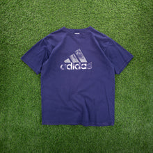 Load image into Gallery viewer, (2000) Adidas Large Logo Graphic Navy T-Shirt - L/XL