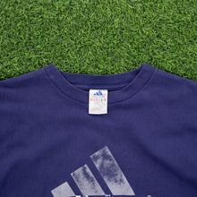 Load image into Gallery viewer, (2000) Adidas Large Logo Graphic Navy T-Shirt - L/XL