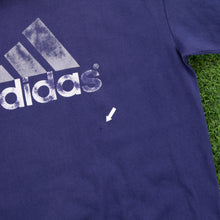 Load image into Gallery viewer, (2000) Adidas Large Logo Graphic Navy T-Shirt - L/XL