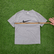 Load image into Gallery viewer, (2008) Nike Large Swoosh Grey Graphic T-Shirt - S